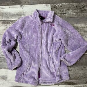 The North Face Kids Purple Fleece Jacket size 14/16